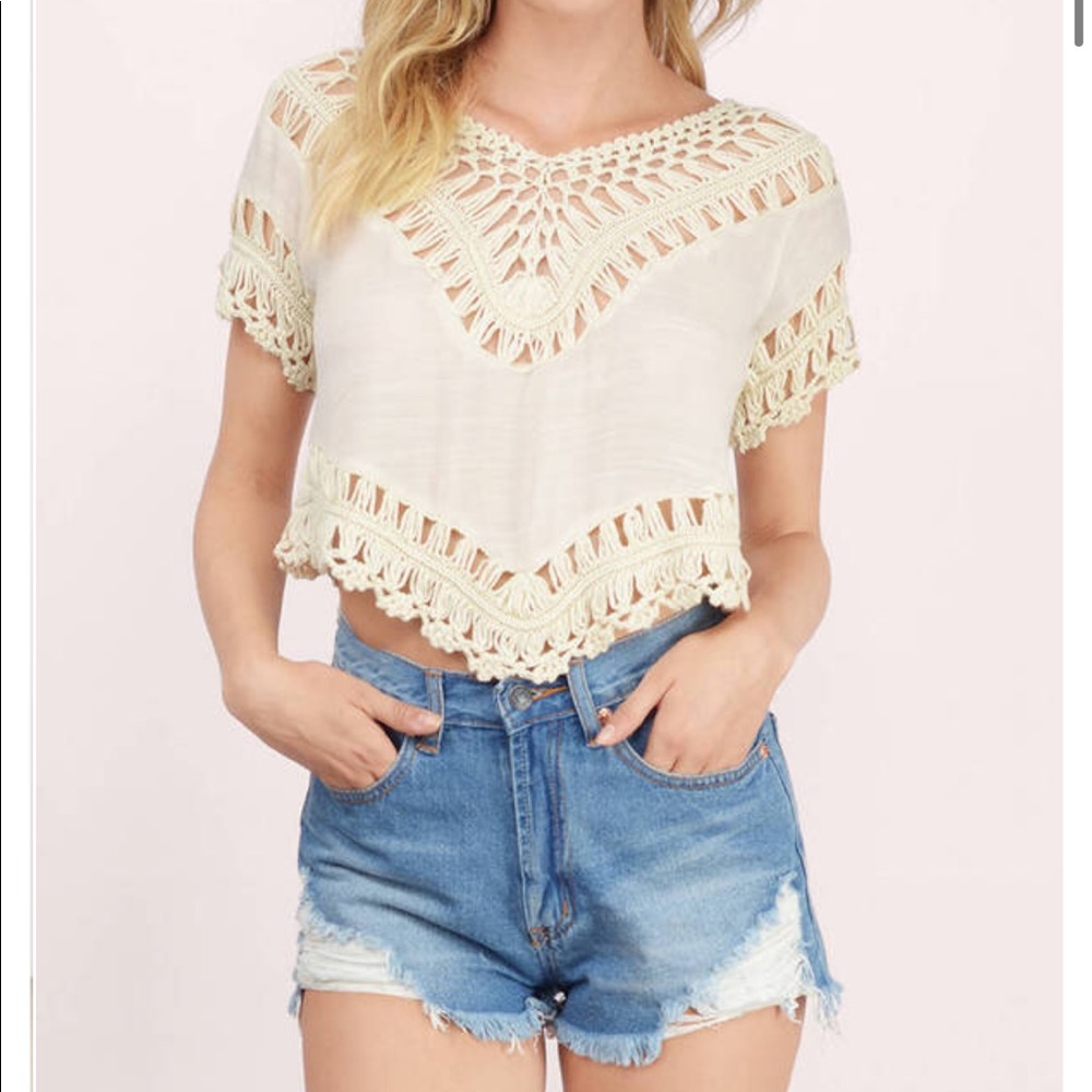 Tobi Crochet Crop Top
